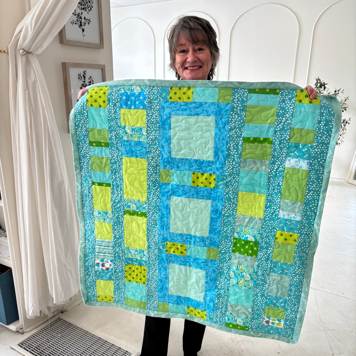 Disappearing 4-Patch Quilt Top